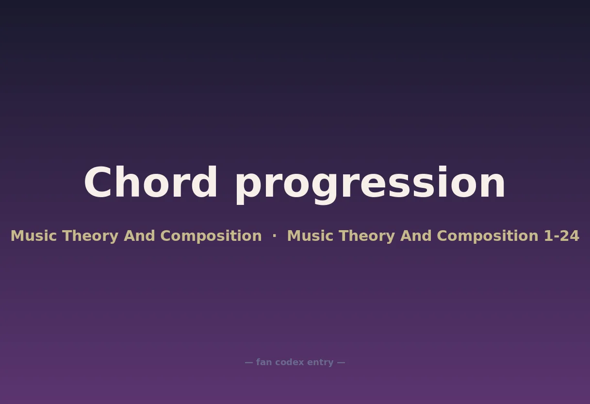 Chord progression