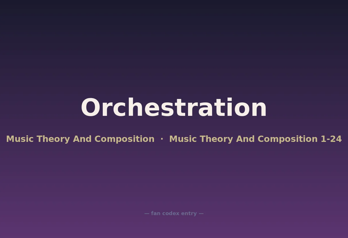 Orchestration