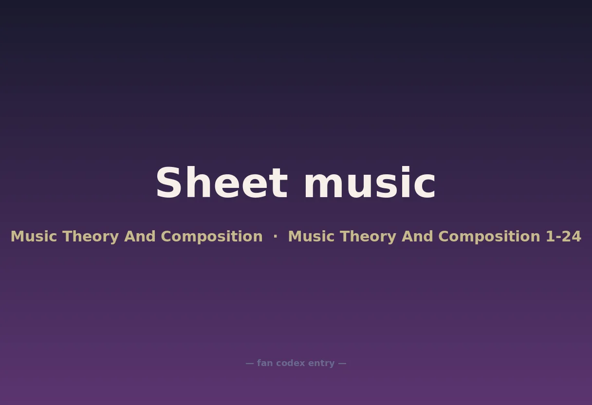 Sheet music