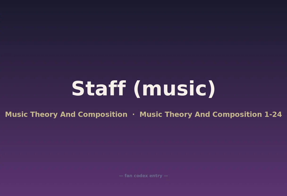 Staff (music)