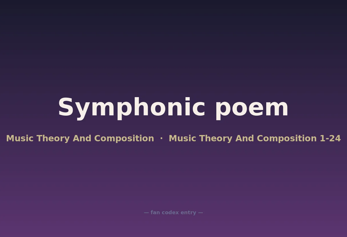Symphonic poem